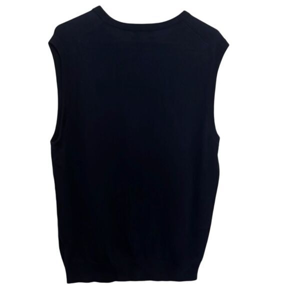 TURNBURY Men's Sweater Vest Sz M Silk Blend V-NECK Banded Hem PULLOVER‎ - Picture 3 of 7